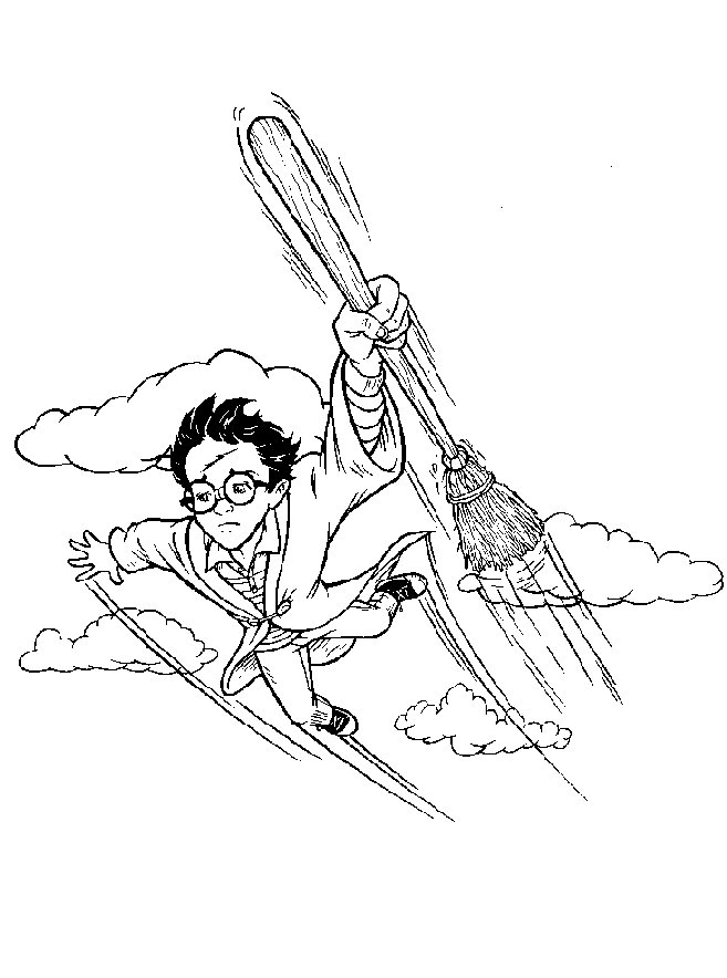 Plansa de colorat cu Harry Potter 56 156